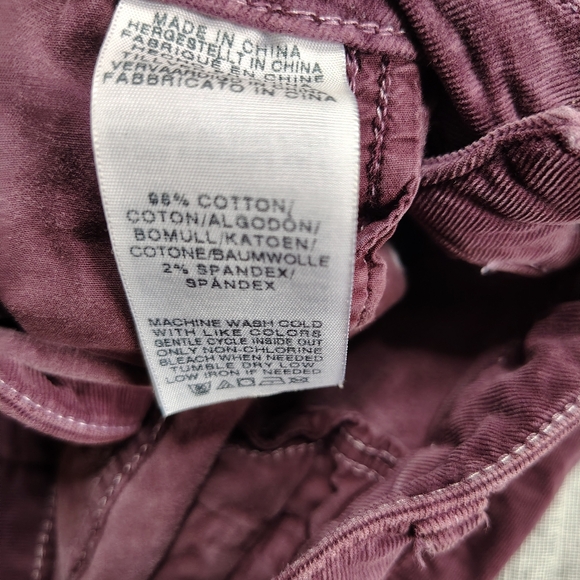 True Religion Halle Stretch Women's Size 28x29 Burgundy Corduroy Jeans - Picture 10 of 12